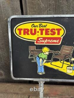 Vintage Tru-Test Latex Gloss Enamel Paint Hardware Store Display Rack Sign