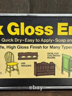 Vintage Tru-Test Latex Gloss Enamel Paint Hardware Store Display Rack Sign