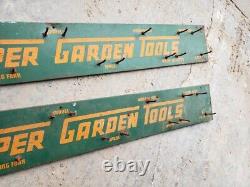 Vintage True Temper Metal Signs Garden Tool Rack Advertisement Store Display