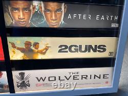Vintage Video Store Light Up Movie Display Sign Wolverine Man Of Steel 28 X 28