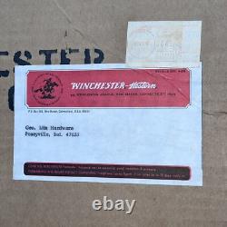 Vintage Winchester Ammunition Spiral Flip Chart Store Display Original Box