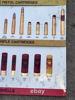 Vintage Winchester Ammunition Spiral Flip Chart Store Display Original Box