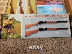 Vintage Winchester Die Cut Store Display Signs. 22 Rifles Complete