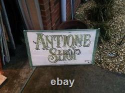Vintage Wooden Antique Shop Sign GAS OIL SODA POP COUNTRY STORE 34 x 20