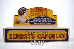 Vintage Zerbst's Capsules Full Store Display Box with 12 Boxes