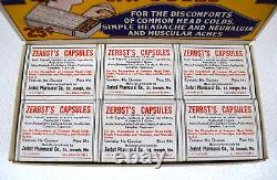 Vintage Zerbst's Capsules Full Store Display Box with 12 Boxes