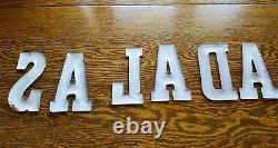 Vintage advertising tea salada porcelain letters sign display general store