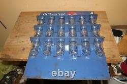 Vintage c. 1960 AC Hot Tip Spark Plugs Chevrolet 24 Metal Store Display Sign