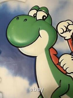 Vintage large store display sign original Nintendo Super Mario Bros Yoshi