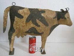 Vintage old iron cow trade sign / store display sign