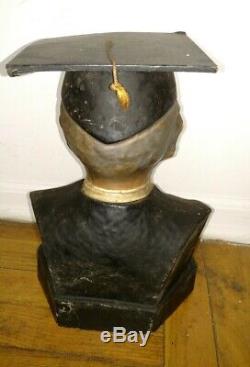 Vintage rare advertising Teacher's Scotch whiskey store bust display sign