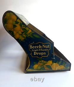 Vintage store counter 2-tier display for Beech-Nut Fruit Drops Candy 5 cents