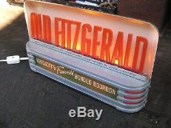 VintagePrice Brothers light up whiskey sign. Old Fitzgerald