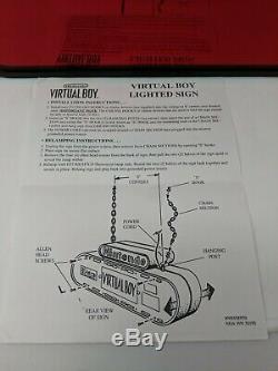 Virtual Boy Lighted 3D Store Display Sign Promo Promotional Nintendo 90s VTG