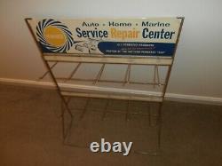 Vntg Permatex Service Repair Center Store Display Sign Rack Daytona Nascar 300