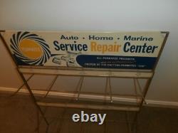 Vntg Permatex Service Repair Center Store Display Sign Rack Daytona Nascar 300