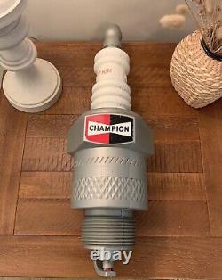 Vtg 1950's Giant CHAMPION SPARK PLUG STORE PROMO DISPLAY ADVERTISING SIGN 22