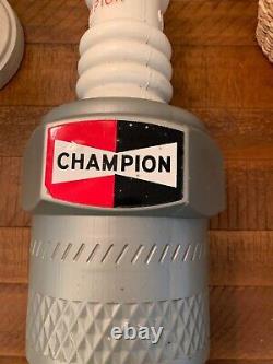 Vtg 1950's Giant CHAMPION SPARK PLUG STORE PROMO DISPLAY ADVERTISING SIGN 22