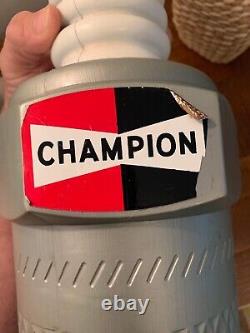 Vtg 1950's Giant CHAMPION SPARK PLUG STORE PROMO DISPLAY ADVERTISING SIGN 22