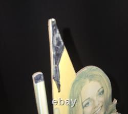 Vtg 1970s Kodak Camera Countertop Boat Girl Advertising Sign Cardboard 21