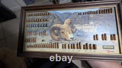 Vtg 1977 Speer Ammunition Store Display Bullet Chart Hell's Canyon Ram Riverboat