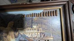 Vtg 1977 Speer Ammunition Store Display Bullet Chart Hell's Canyon Ram Riverboat
