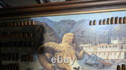 Vtg 1977 Speer Ammunition Store Display Bullet Chart Hell's Canyon Ram Riverboat