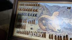 Vtg 1977 Speer Ammunition Store Display Bullet Chart Hell's Canyon Ram Riverboat