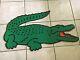 Vtg 1980s Huge Lacoste Alligator Store Display Sign Piece