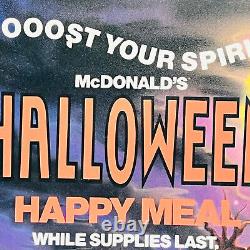 Vtg 1990 Halloween happy Meal 14 McDonald Display Advertising translite Sign
