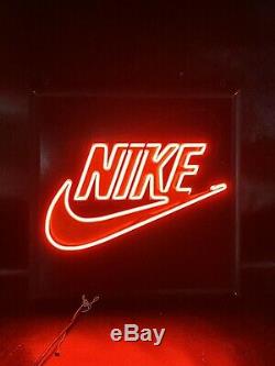 Vtg 1993 Nike NEON Sign Nike Swoosh 19 Store Display
