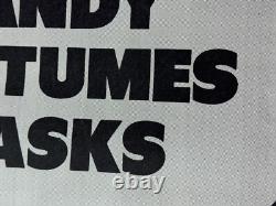 Vtg 70s 80s Halloween Store Display Sign Candy Costumes Masks WITCH