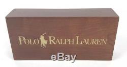 Vtg 90s Rare Polo Ralph Lauren Double Sided Wooden Store Display Sign 5x10.5