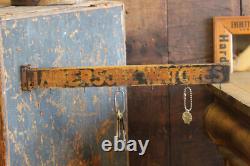 Vtg Antique Double Sided Ingersoll Pocket Watch Display Advertising Sign Store