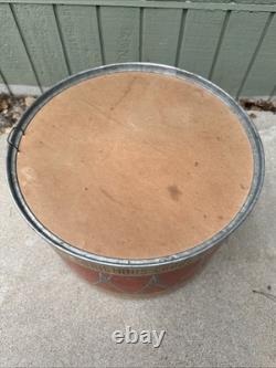 Vtg Brach's Candy Store Display Toy Storage Christmas Drum 1937 CHICAGO NR