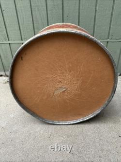 Vtg Brach's Candy Store Display Toy Storage Christmas Drum 1937 CHICAGO NR