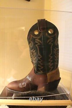 Vtg. Double-H Signed Cowboy Boot Department Store Display