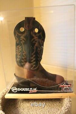 Vtg. Double-H Signed Cowboy Boot Department Store Display