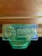 Vtg Fenton Green Carnival Art Glass Logo Dealer Store Display Opalescent USA