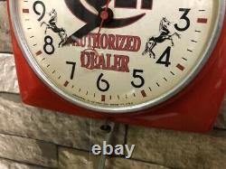 Vtg Ge Old Colt Rifle Gun Shop Dealer Advertising Display Wall Clock Sign Parts