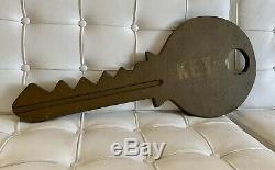 Vtg Hardware Store Key Display Sign Advertising Sign Wood