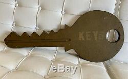 Vtg Hardware Store Key Display Sign Advertising Sign Wood