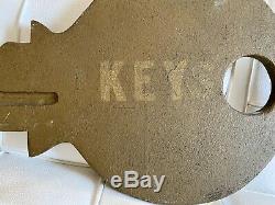 Vtg Hardware Store Key Display Sign Advertising Sign Wood