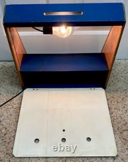 Vtg Kingston Watches LIGHTED Countertop Display Case Sign Jewelry Store Rare