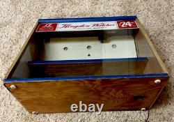 Vtg Kingston Watches LIGHTED Countertop Display Case Sign Jewelry Store Rare