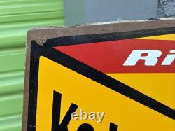 Vtg Kodak Advertising Store Display Sign Gold 200 Sided 3d Plaque VERY COOL 34