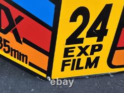 Vtg Kodak Advertising Store Display Sign Gold 200 Sided 3d Plaque VERY COOL 34