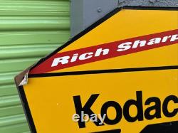 Vtg Kodak Advertising Store Display Sign Gold 200 Sided 3d Plaque VERY COOL 34