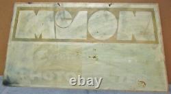 Vtg MCJON Kokomo White Glove Care Photo Center Store 36 x 18 Ad Sign Hippie S551