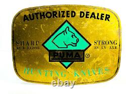 Vtg PUMA Hunting KNives Dealer Advertising Store Display Sign NICE see pics